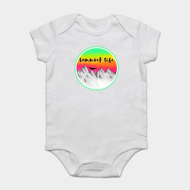 Hammock life Baby Bodysuit by mailboxdisco